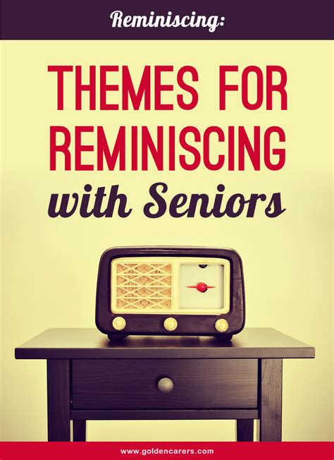 reminiscing game|Reminiscing Activity Ideas for Seniors & the Elderly .